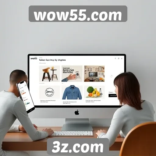 Experiência de usuário no site wow55.com